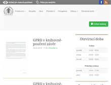 Tablet Screenshot of knihovna.cvikov.cz