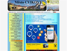 Tablet Screenshot of cvikov.cz